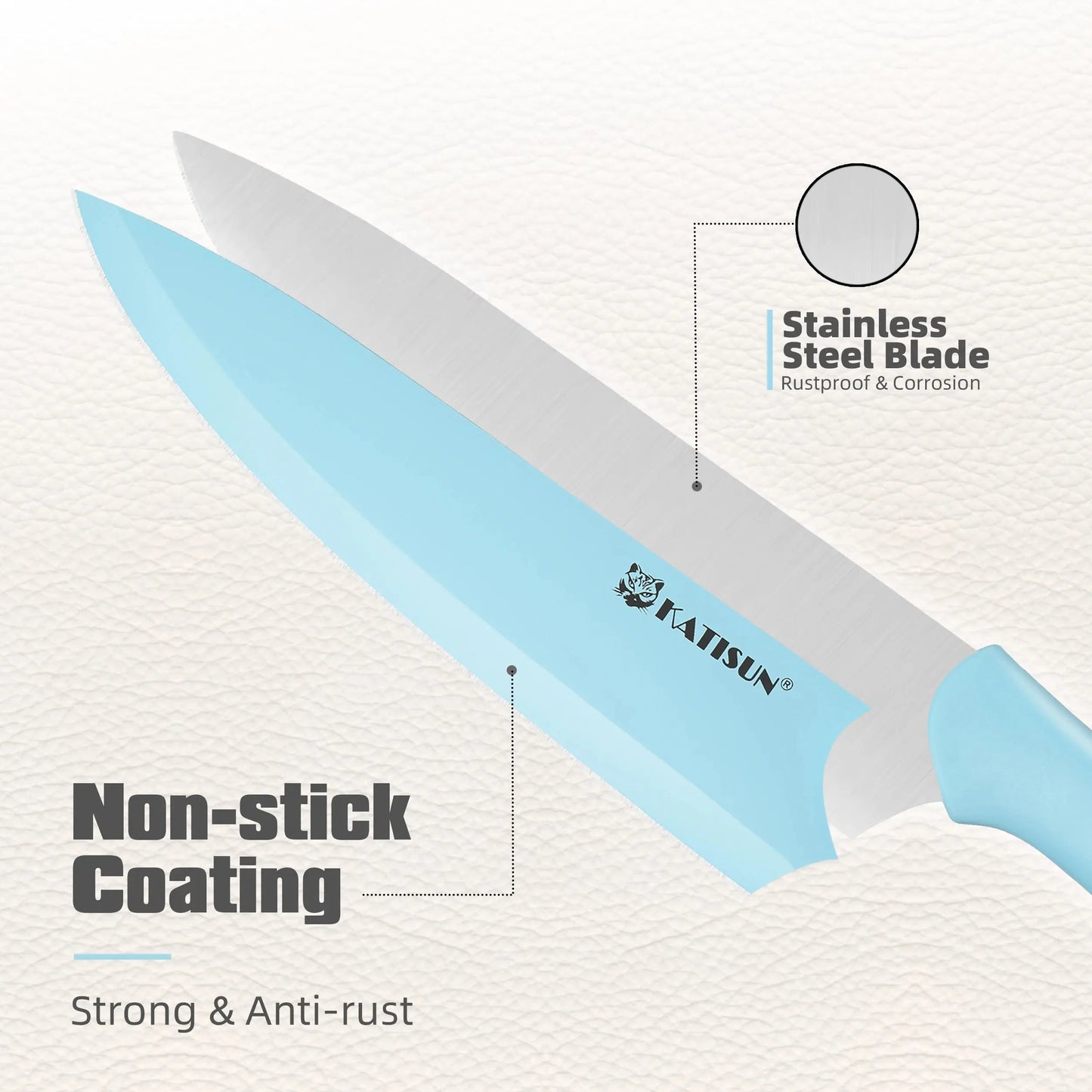14 Pieces Blue Coding High Carbon Steel Blade, No Rust, and Super Sharp Knife Set with Wooden Stand and Kitchen Scissors - Irfan khan collection